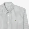 Camisa de riscas com corte regular para homem
