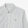 Camisa de riscas com corte regular para homem