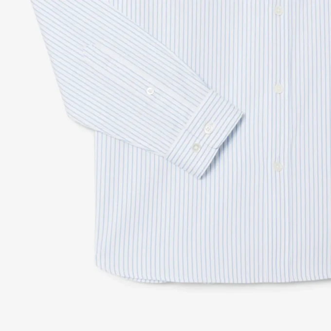 Camisa de riscas com corte regular para homem