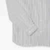 Camisa de riscas com corte regular para homem