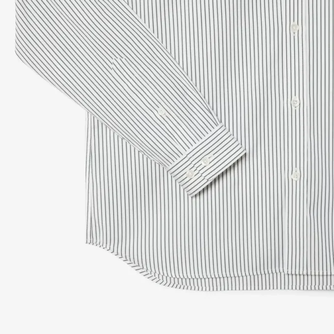 Camisa de riscas com corte regular para homem