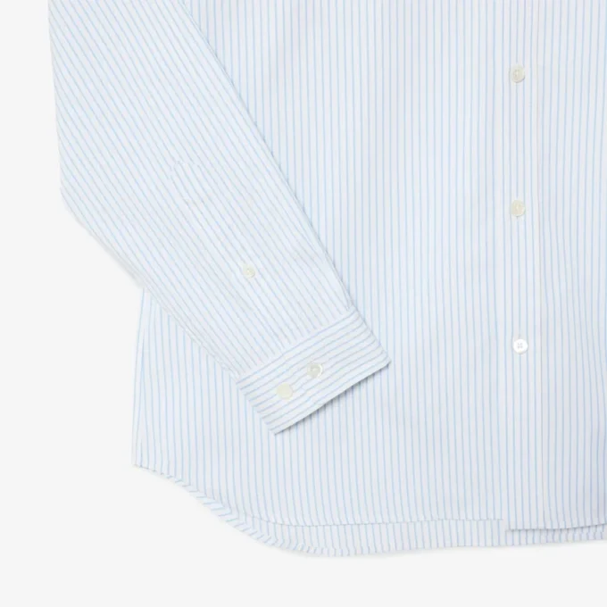 Camisa de riscas com corte regular para homem