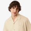 Camisa de sarja estampada com corte descontraído