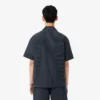 Camisa de seersucker de corte descontraído