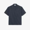 Camisa de seersucker de corte descontraído