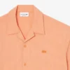 Camisa de seersucker de corte descontraído