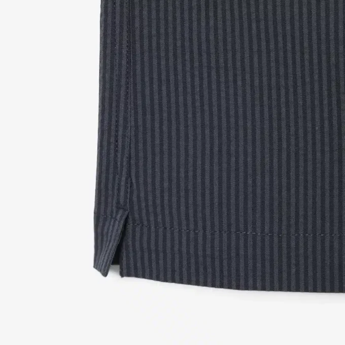 Camisa de seersucker de corte descontraído