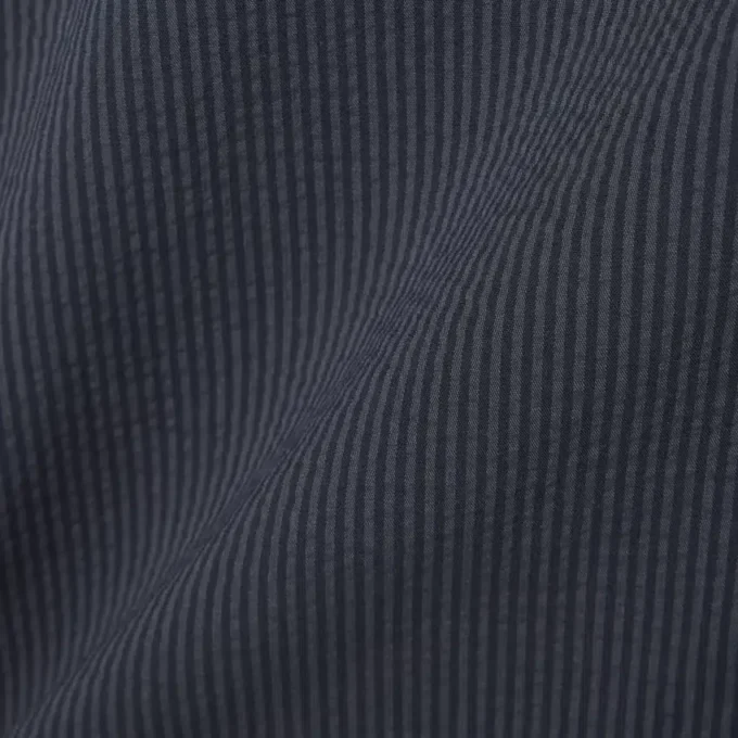 Camisa de seersucker de corte descontraído