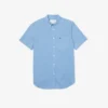 Camisa de xadrez Gingham de corte regular para homem