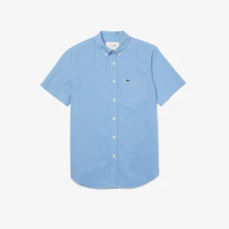 Camisa de xadrez Gingham de corte regular para homem
