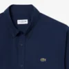 Camisa em popeline elástico de corte regular