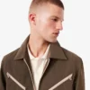 Camisa exterior repelente de água para homem, edição de arquivo