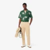 Camisa masculina de corte descontraído com estampado Rena da Lacoste