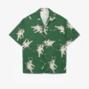 Camisa masculina de corte descontraído com estampado Rena da Lacoste