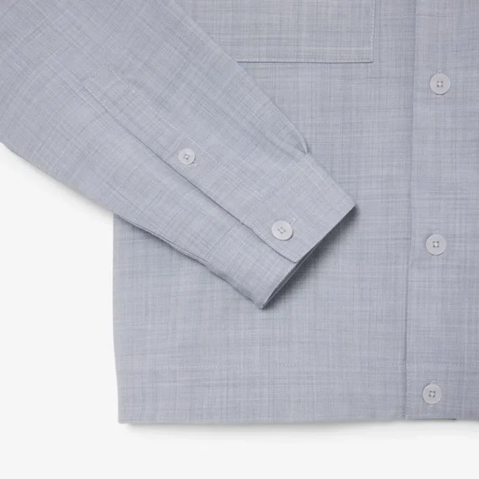 Camisa oversized em mistura de lã The Blend
