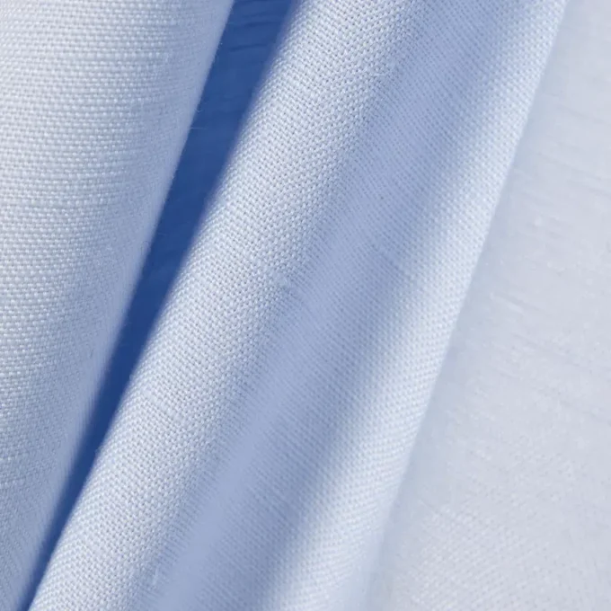 Camisa oversized em mistura de linho e algodão