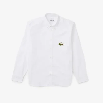Camisa Oxford de corte descontraído unissexo