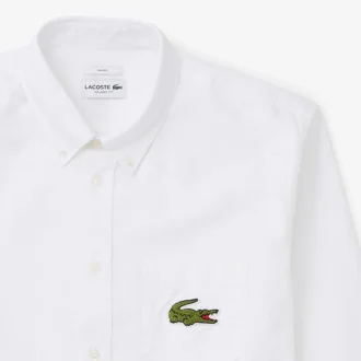 Camisa Oxford de corte descontraído unissexo