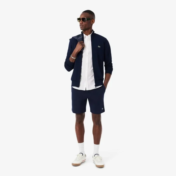 Camisa Oxford de manga curta com corte regular para homem