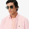 Camisa Oxford de manga curta com corte regular para homem