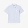 Camisa Oxford de manga curta com corte regular para homem