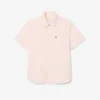 Camisa Oxford de manga curta com corte regular para homem