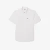 Camisa Oxford de manga curta com corte regular para homem