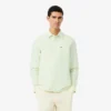 Camisa Oxford às riscas de corte regular para homem