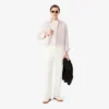 Camisa Oxford às riscas de corte regular para homem