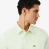Camisa Oxford às riscas de corte regular para homem