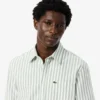 Camisa Oxford às riscas de corte regular para homem