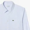 Camisa Oxford às riscas de corte regular para homem