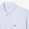 Camisa Oxford às riscas de corte regular para homem