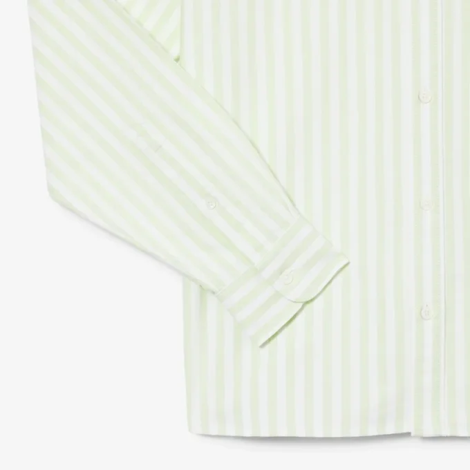 Camisa Oxford às riscas de corte regular para homem