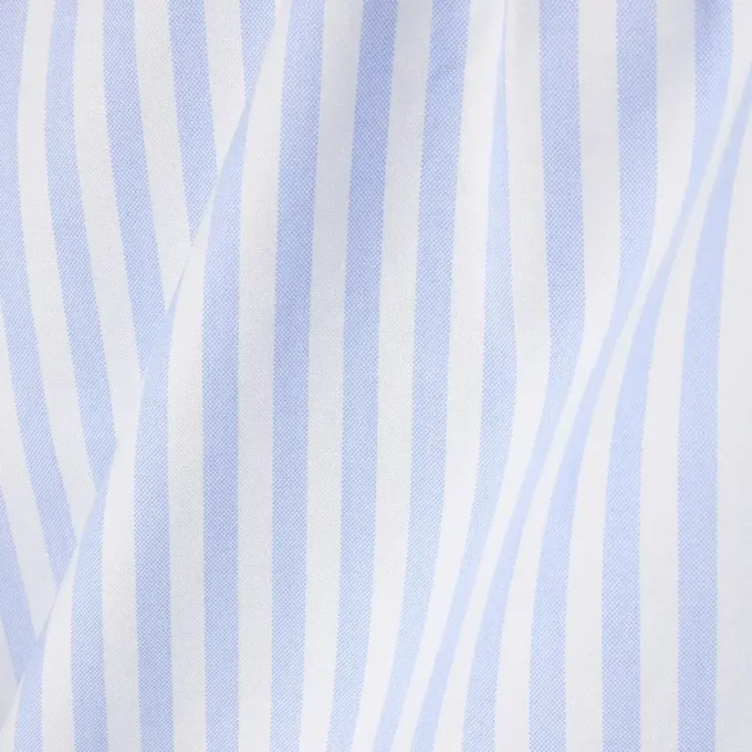 Camisa Oxford às riscas de corte regular para homem
