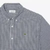 Camisa xadrez de manga curta com corte regular