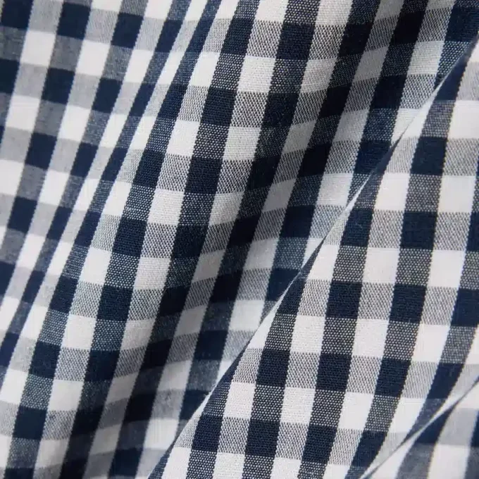 Camisa xadrez de manga curta com corte regular