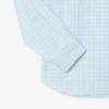 Camisa xadrez elástica de corte regular para homem