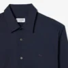 Camisas de botões elásticas de corte justo para homem