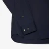 Camisas de botões elásticas de corte justo para homem