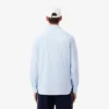 Camisas de botões elásticas de corte justo para homem