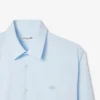 Camisas de botões elásticas de corte justo para homem