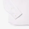 Camisas de botões elásticas de corte justo para homem