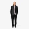 Camisas de botões às riscas de corte regular para homem