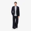 Camisas de botões às riscas de corte regular para homem