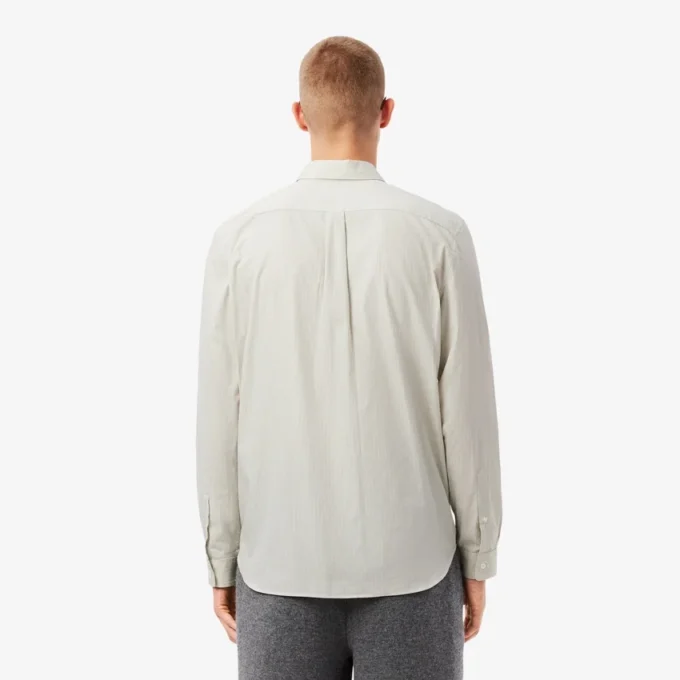 Camisas de botões às riscas de corte regular para homem