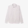 Camisas de botões às riscas de corte regular para homem