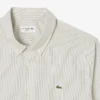 Camisas de botões às riscas de corte regular para homem