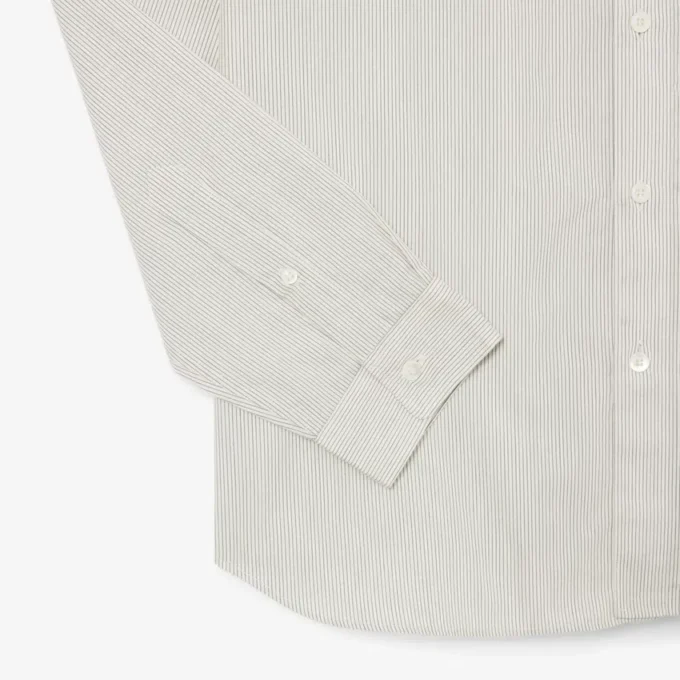 Camisas de botões às riscas de corte regular para homem