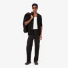 Camiseta com croco em malha rendada